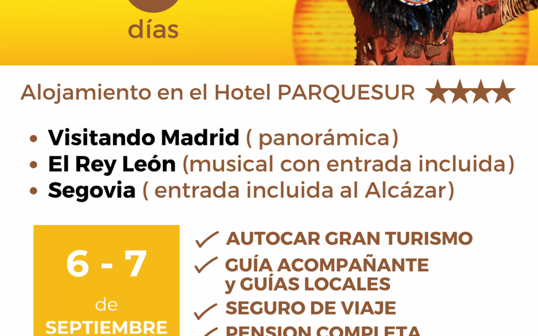 REY LEON en Madrid, visitando SEGOVIA y Monasterio del ESCORIAL